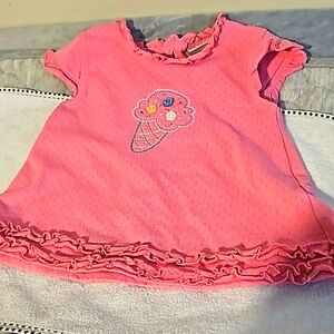 18m ice-cream ruffle short sleeve shirt *